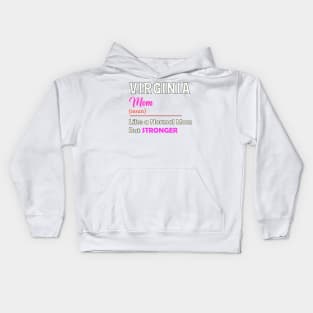 Virginia Stronger Mom Kids Hoodie